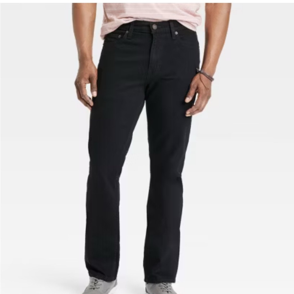 Goodfellow & Co Men's Straight Jeans, 34X30, Black